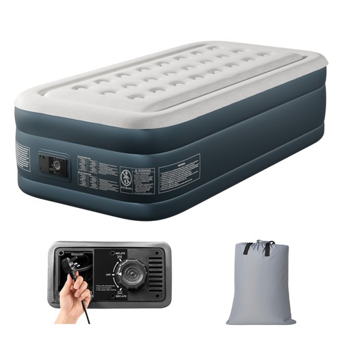Single flocked airbed - single,
