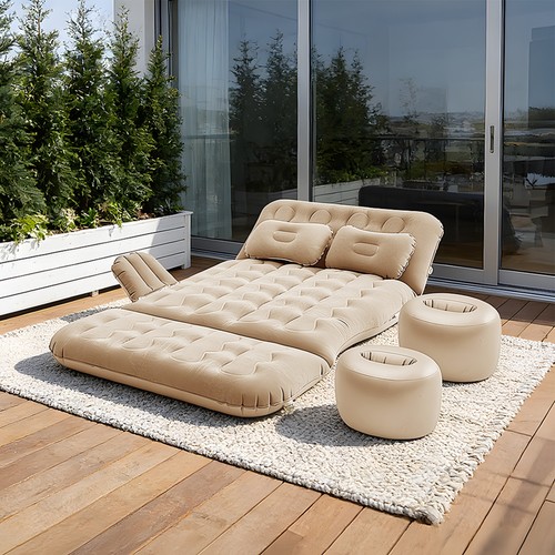 Flocked camping airbed - camping,