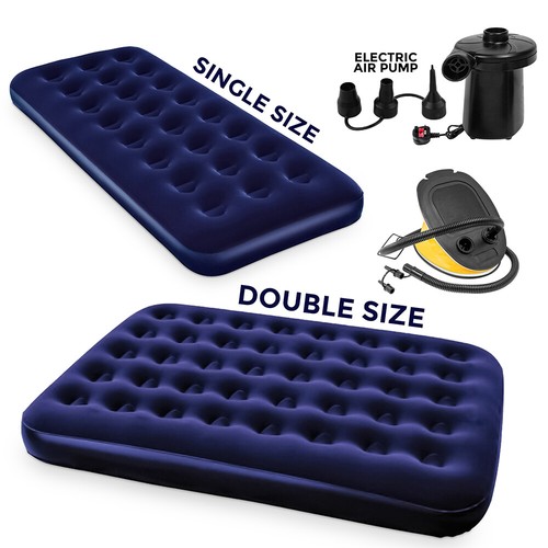 Double single flocked - single, camping